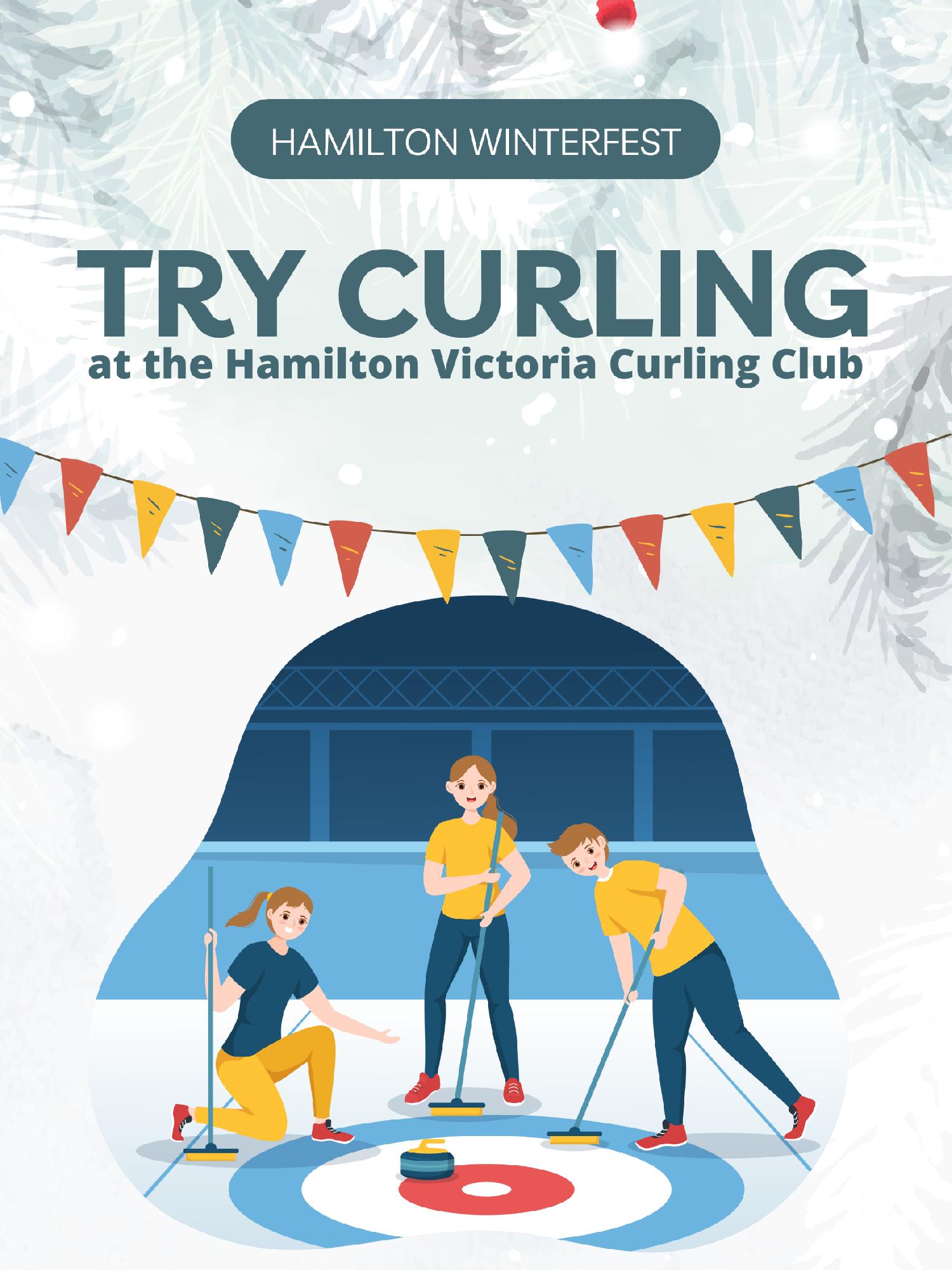 Try Curling Event Poster